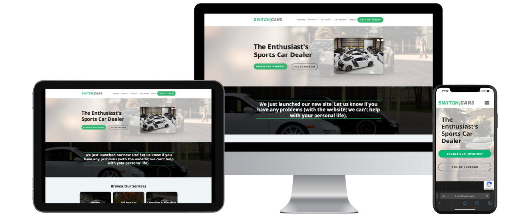 Switchcars Dealership website